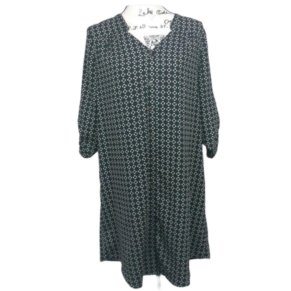 Hawthorn Geometric Print Shirt Dress